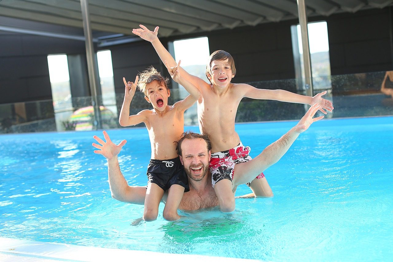 swimming pool, children, father, kul, swimming, activity, the post office, swimming pool, swimming pool, swimming pool, swimming pool, swimming pool, father